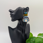 Golden Horizon Threaded Earrings