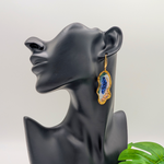 Celestial Geode Dangle Earrings