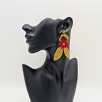 Golden Dawn Floral Studs