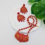 Divine Scarlet Temple Jewelry Set