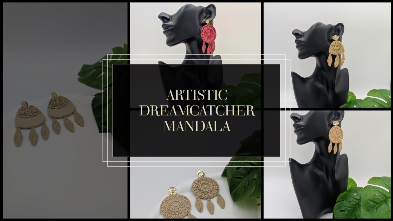 Dreamcatcher Mandala Earrings – A Handmade Expression of Art & Style