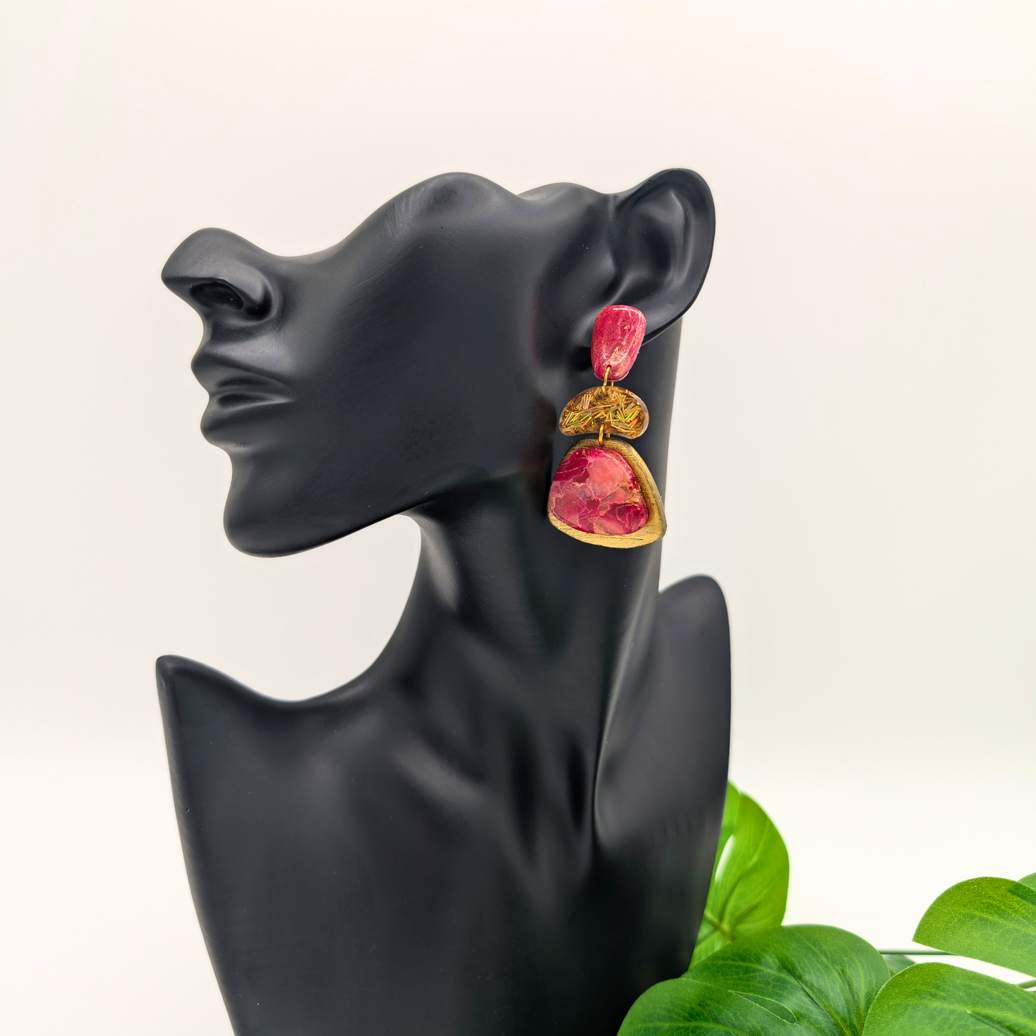 Blush Mirage Layered Earrings