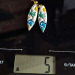 Handmade Tropical Escape Polymer Clay Earrings with Palm Trees, Waves, and Sunny Skies Design